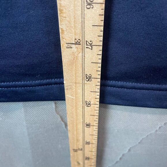 Bud Light Levelwear Quarter Zip Pullover Men’s Large Navy Logo Performance Top - Picture 10 of 11